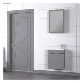 Biani Fix Loft 50 cm Mat Gri Banyo Dolabı
