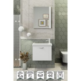Biani Fix Maxila 60 CM Beyaz Banyo Dolabı