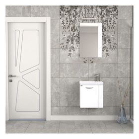 Biani Fix Minila 45 cm Mat Beyaz Banyo Dolabı