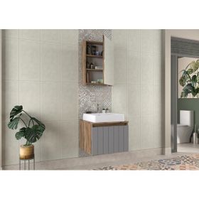 Biani Nevada 60 cm Antrasit Banyo Dolabı