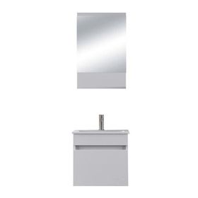 Biani Tome 50 cm Mat Beyaz Banyo Dolabı