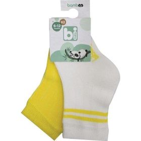 Bibaby 2'li Derby Desenli Bebek Çorabı