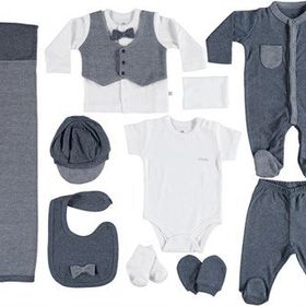 Bibaby 63152 Gri Little Boy 10'lu Set