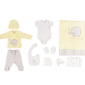 Bibaby 63184 Sarı Summer Elephant 10 Parça Zıbın Seti