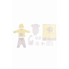 Bibaby 63184 Sarı Summer Elephant 10 Parça Zıbın Seti