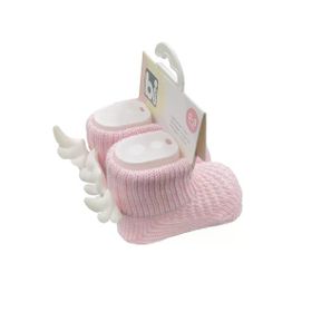Bibaby 68297 Ekru Pembe Angel Bebek Çorap