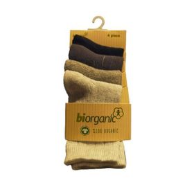 Bibaby 68387 Gri Biorganic 4Lü New Basıc Çocuk Çorap
