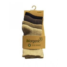Bibaby 68387 Gri Biorganic 4Lü New Basıc Çocuk Çorap