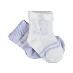 Bibaby 68412 Biorganic Bear 2'li Lila Kız Çorap