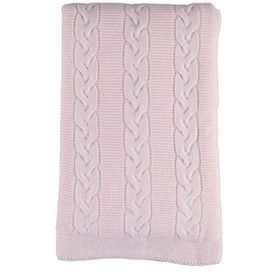 Bibaby 90x100 cm Pembe Zincir Triko Battaniye