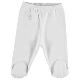 Bibaby Patikli Basic Nature Beyaz 9-12 AY Organik Pantolon