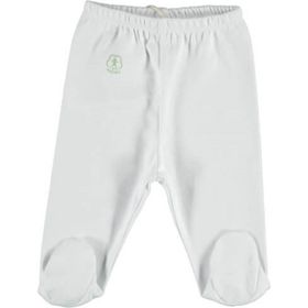 Bibaby Patikli Basic Nature Beyaz 9-12 AY Organik Pantolon