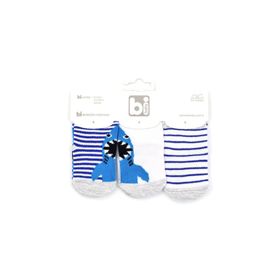 Bibaby Shark 3'lü Bebek Çorabı