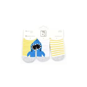 Bibaby Shark 3'lü Bebek Çorabı