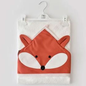 Bibaby Sweet Fox Ekru Kiremit Bebek Havlu