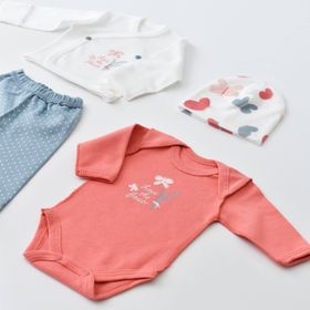 Bibaby Wild Flowers Prematüre Spring Blue Organik Zıbın Takımı