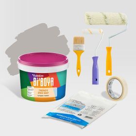 Bi'Boya Gri 2.5 lt Krater Mat İç Cephe Boya