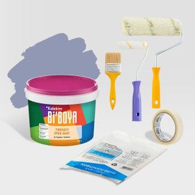 Bi'Boya Mor 2.5 lt Çan Çiçeği İpek Mat İç Cephe Boya