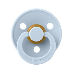 Bibs 2 Li Baby Blue Colour 6-18 Ay Bebek Doğal Kauçuk Emzik