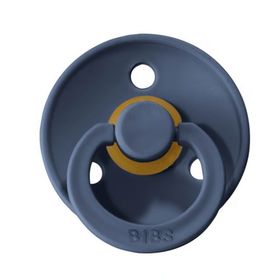 Bibs Ay Steel Blue Colour 0-6 Bebek Doğal Kauçuk Emzik