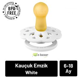 Bibs Boheme White 6+ Ay Kauçuk Emzik