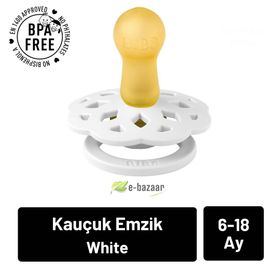 Bibs Boheme White 6+ Ay Kauçuk Emzik