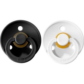 Bibs Colour Black 6 18 Ay Siyah Beyaz Emzik