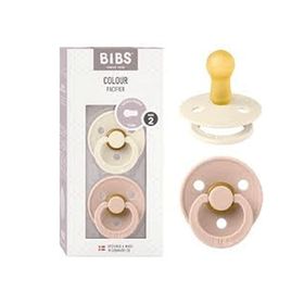Bibs Colour İkili Kauçuk Blush Night Vanilla Night 0-6 Ay Renkli Emzik