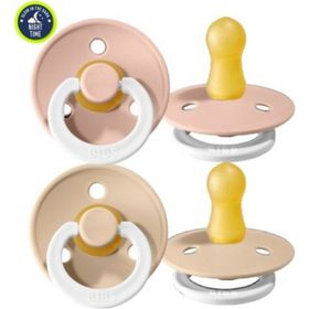 Bibs Colour İkili Kauçuk Blush Night Vanilla Night 0-6 Ay Renkli Emzik