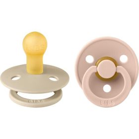 Bibs Colour İkili Kauçuk Blush Night Vanilla Night 0-6 Ay Renkli Emzik