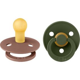 Bibs Colour İkili Kauçuk Dark Oak Hunter Green Size 1 0 - 6 Ay Yeşil Emzik