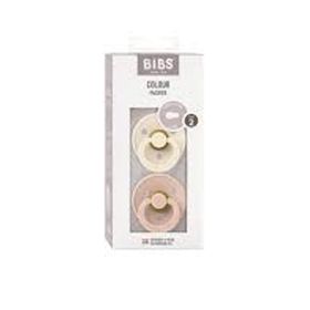 Bibs Colour İkili Kauçuk Emzik Ivory Blush Size 2 - 6 - 18 Ay Pembe Beyaz Emzik