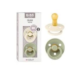 Bibs Colour İkili Kauçuk Ivory Sage 6-18 Ay Emzik