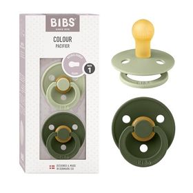 Bibs Colour İkili Kauçuk Sage Hunter Green 0-6 Ay Emzik