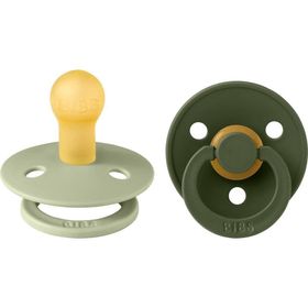 Bibs Colour İkili Kauçuk Sage Hunter Green 0-6 Ay Emzik