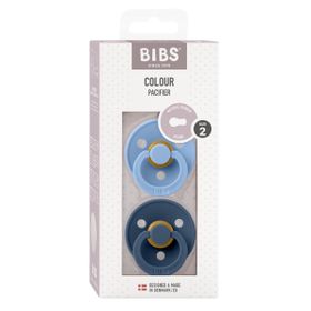 Bibs Colour İkili Kauçuk Sky Blu Steel Blue 6-18 Ay Emzik