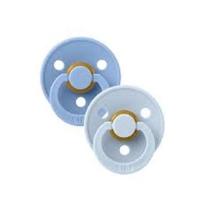 Bibs Colour İkili Kauçuk Sky Blue Baby Blue 6-18 Ay Emzik