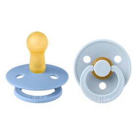 Bibs Colour İkili Kauçuk Sky Blue Baby Blue 6-18 Ay Emzik