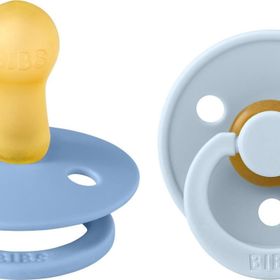 Bibs Colour İkili Kauçuk Sky Blue Baby Blue 6-18 Ay Emzik