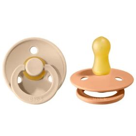 Bibs Colour İkili Kauçuk Vanilla Peach 0-6 Ay Emzik