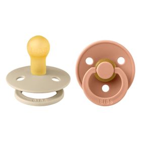 Bibs Colour İkili Kauçuk Vanilla Peach 0-6 Ay Emzik