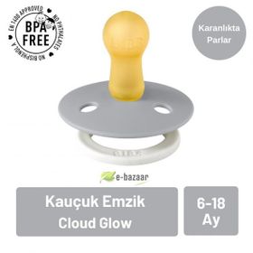 Bibs Colour Kauçuk Cloud Glow 6-18 Ay Emzik