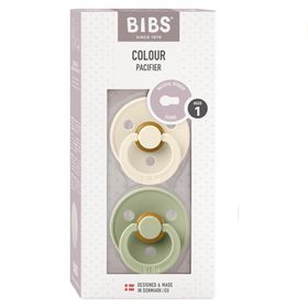 Bibs Colour Kauçuk Emzik Sage-Ivory