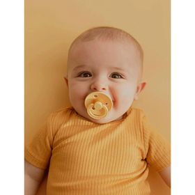 Bibs Colour Kauçuk Pale Butter 0-6 Ay Emzik