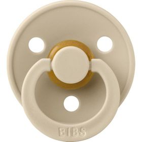 Bibs Colour Simetrik Kauçuk Vanilla 6-18 Ay Krem Emzik