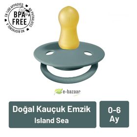 Bibs No:1 Island Sea 0-6 Ay De Lux Kauçuk Emzik