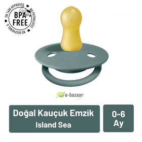 Bibs No:1 Island Sea 0-6 Ay De Lux Kauçuk Emzik