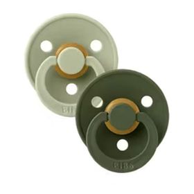Bibs No:1 Sage/Hunter Green 0-6 Ay Colour 2 Adet Kauçuk Emzik