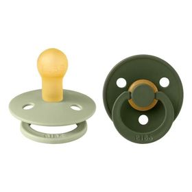 Bibs No:1 Sage/Hunter Green 0-6 Ay Colour 2 Adet Kauçuk Emzik