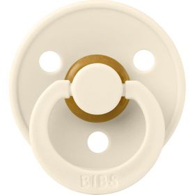 Bibs Simetrik Kauçuk Ivory 0-6 Ay Bej Emzik